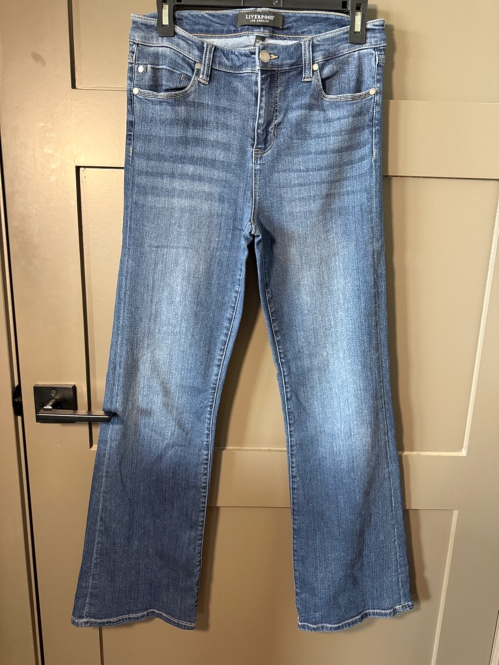 Liverpool Soft Blue Bootcut Jeans